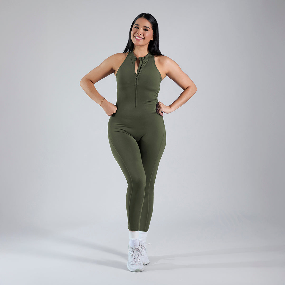 Aura Zip · Olive Green