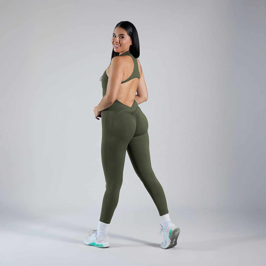 Aura Zip · Olive Green