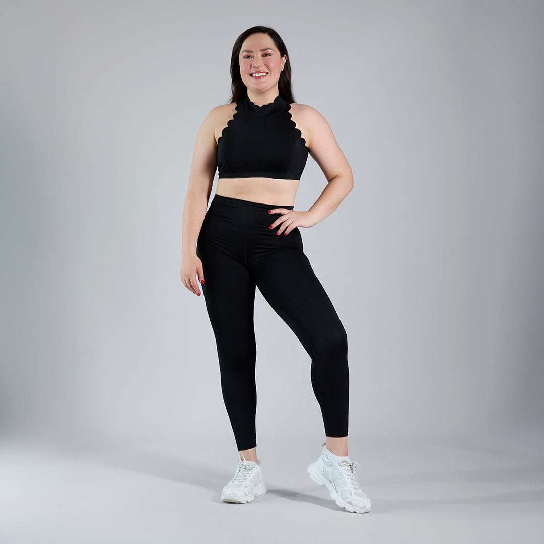 Wave Crop Set · Black