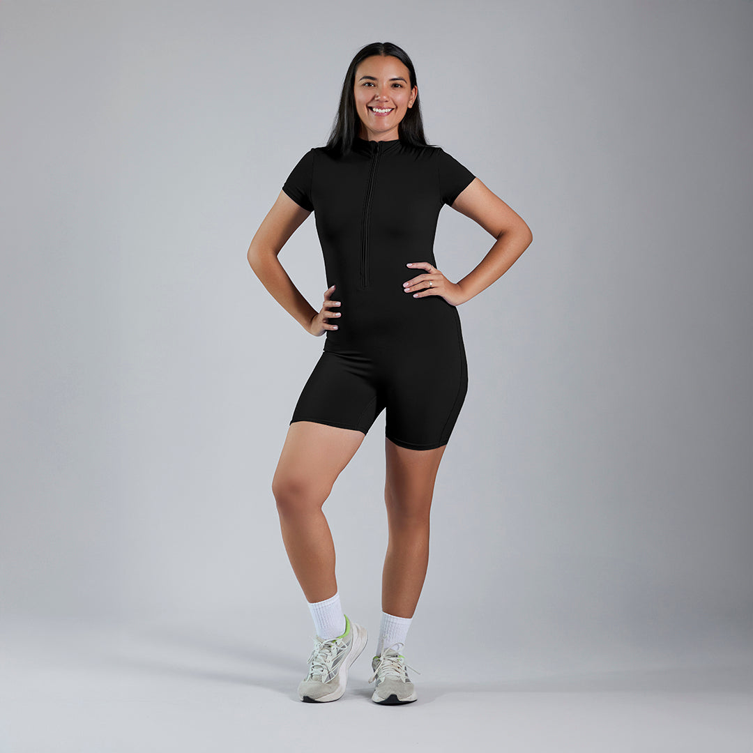 Aura Romper · Black
