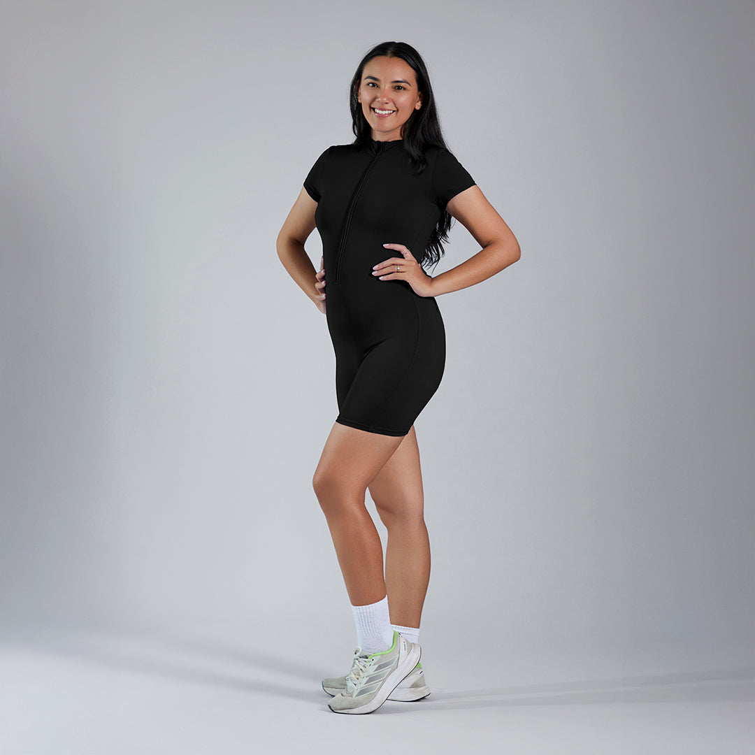 Aura Romper · Black