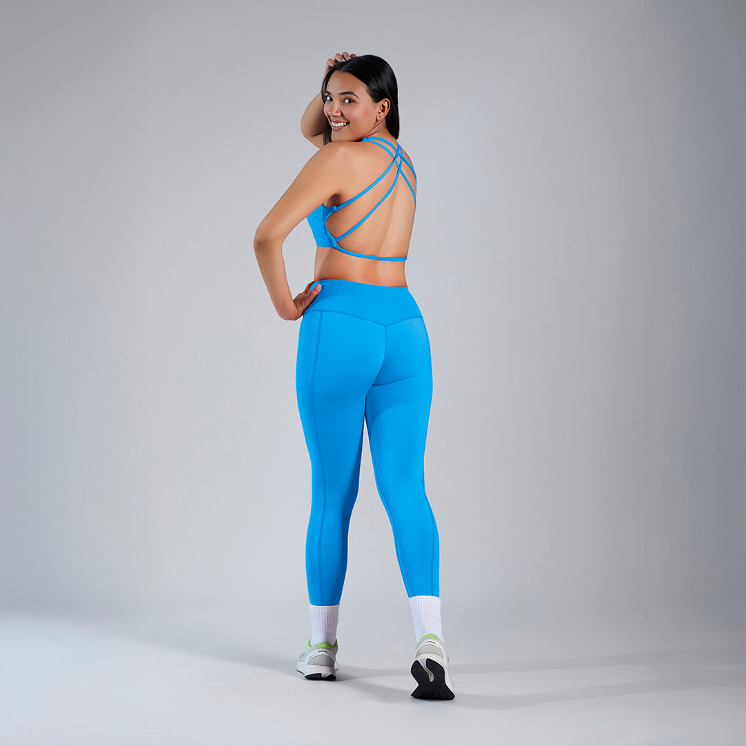 Aura Cross Bra · Sky