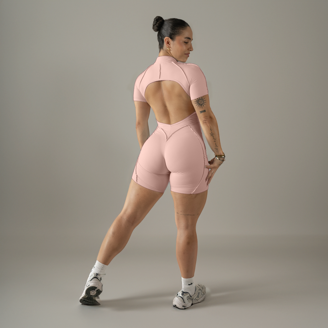 Luna Romper · Blush