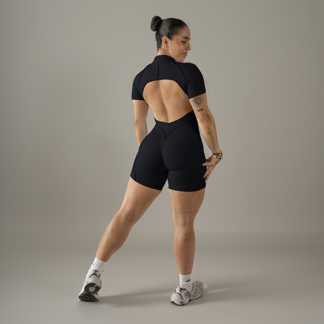 Luna Romper · Black