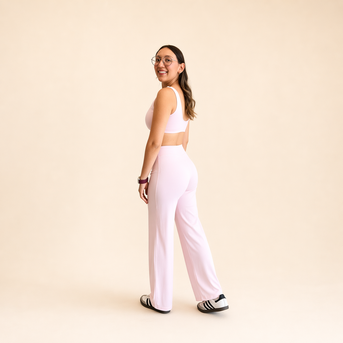 Vela Wide-Leg · Pink