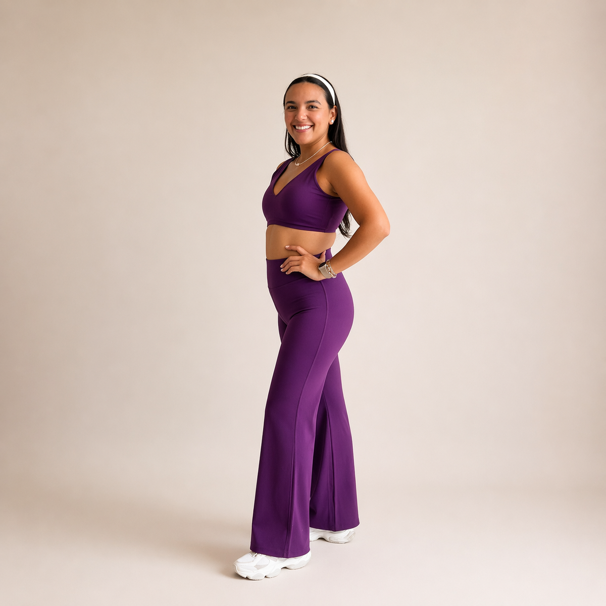 Vela Wide-Leg · Violet