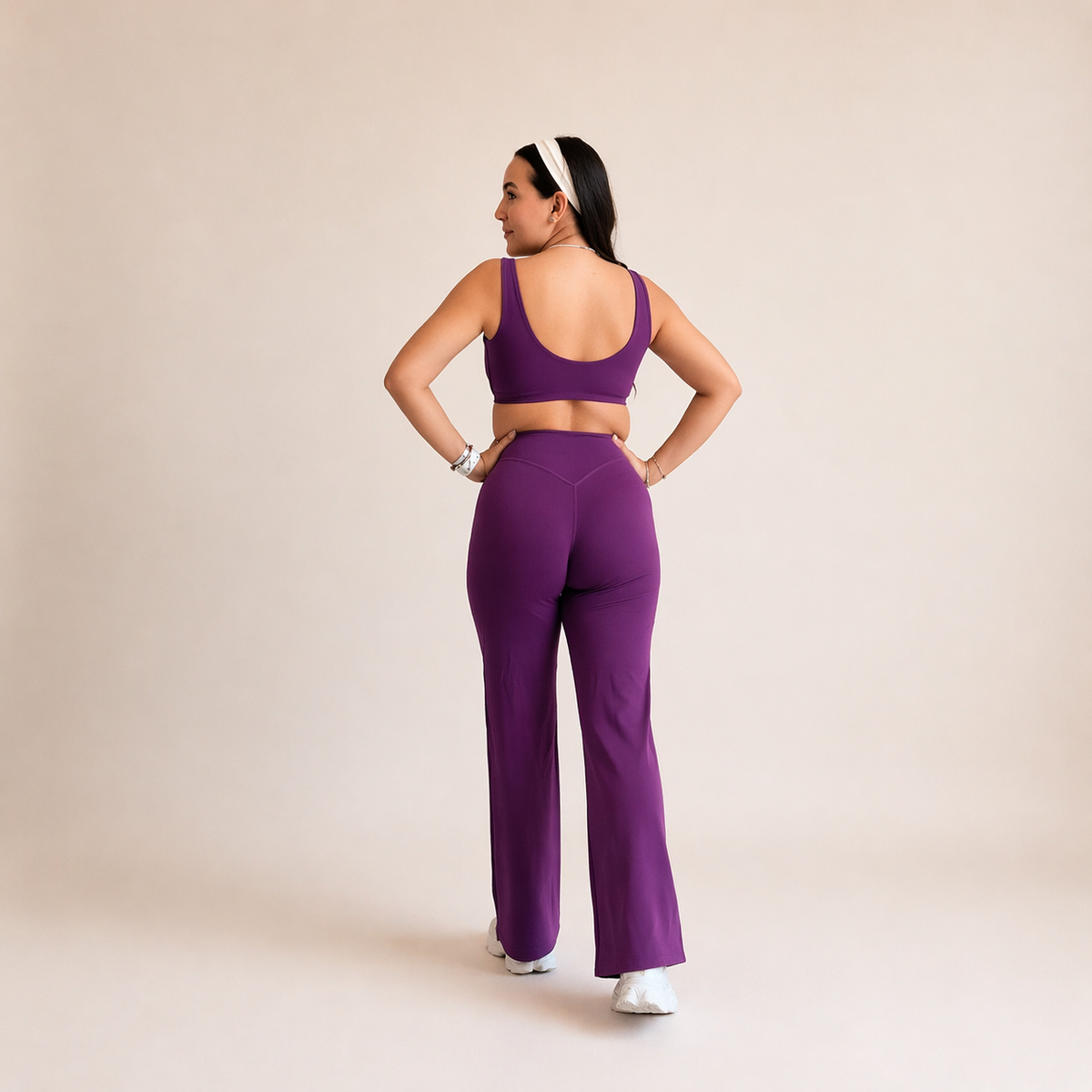 Vela Wide-Leg · Violet
