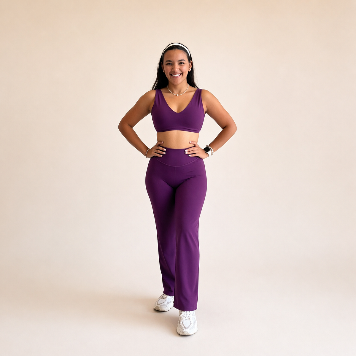 Vela Wide-Leg · Violet