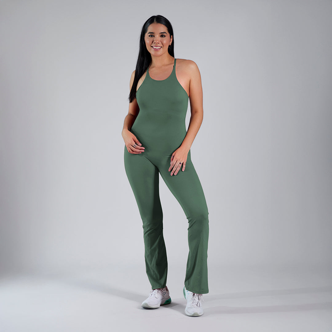 Aura Cross Flare  · Olive