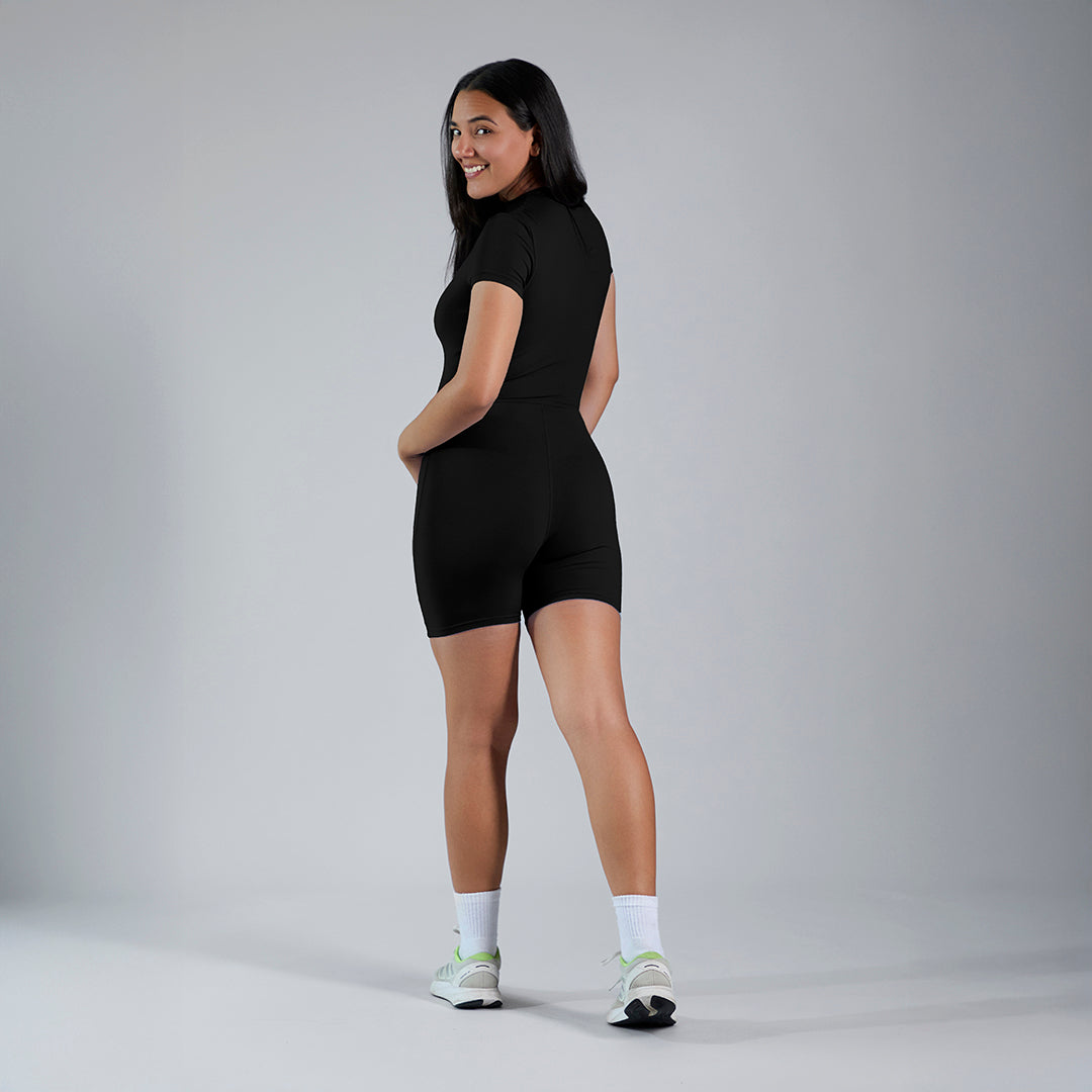 Aura Romper · Black