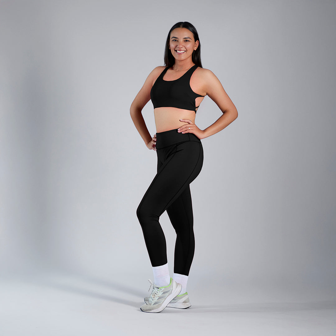 Aura Cross Bra · Black