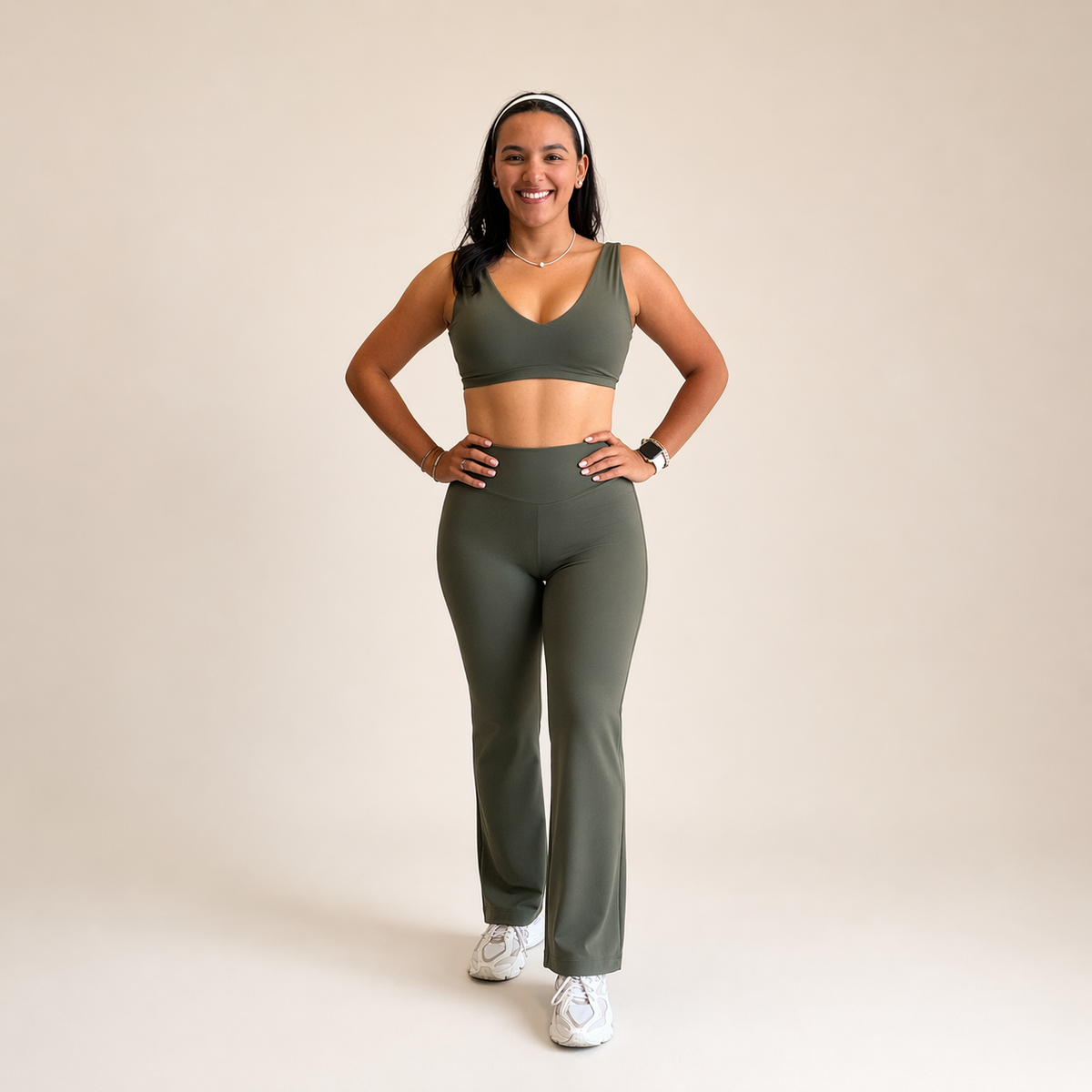 Vela Wide-Leg · Olive