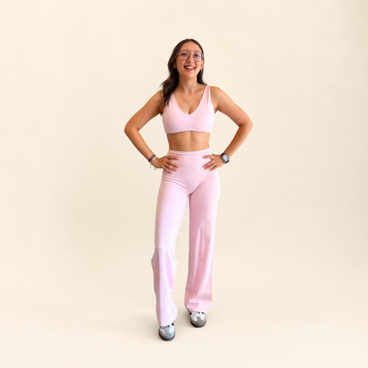 Vela Wide-Leg · Pink